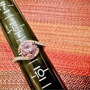 Fragrant Jewels Pink and Silver Sparkle Ring